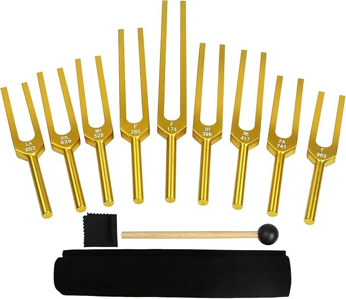 Set de diapasones de sonoterapia